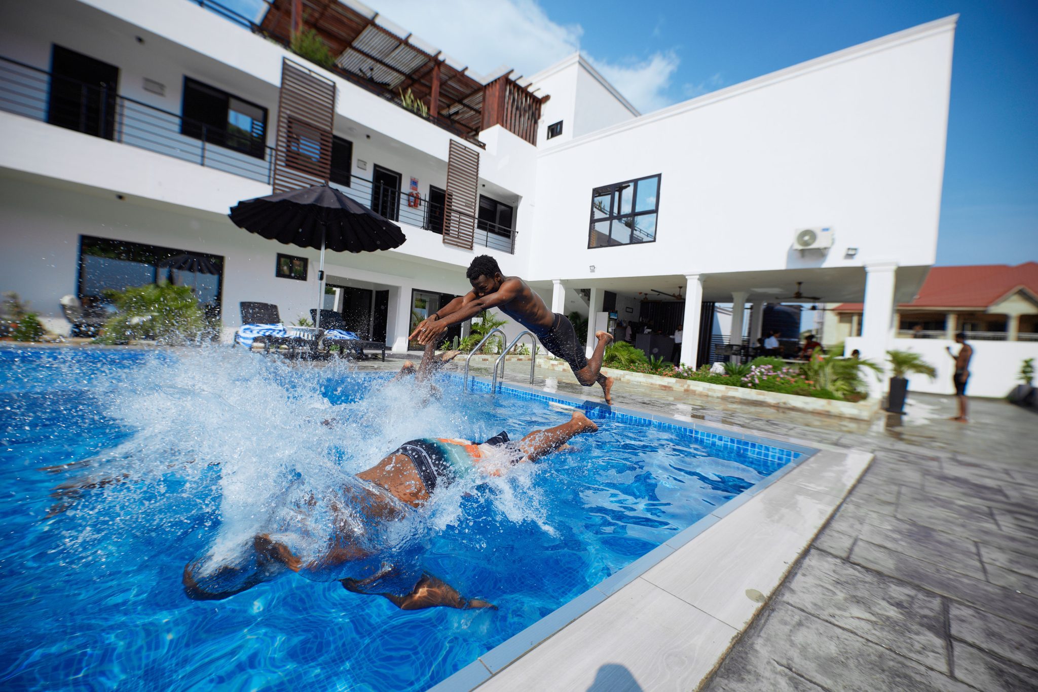 Guest swimming at River Hills Pool